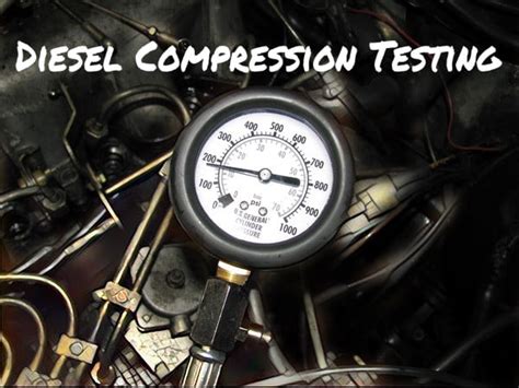 diesel compression test results|minimum compression for diesel engine.